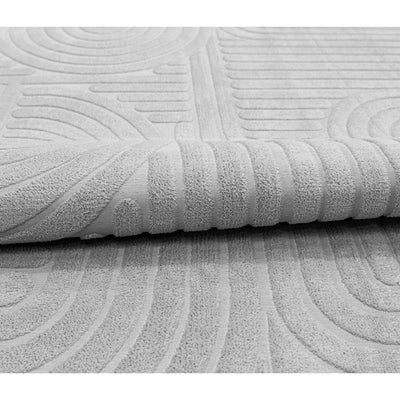Elite Jacquard Corridor Carpet Modern Pattern (Grey)