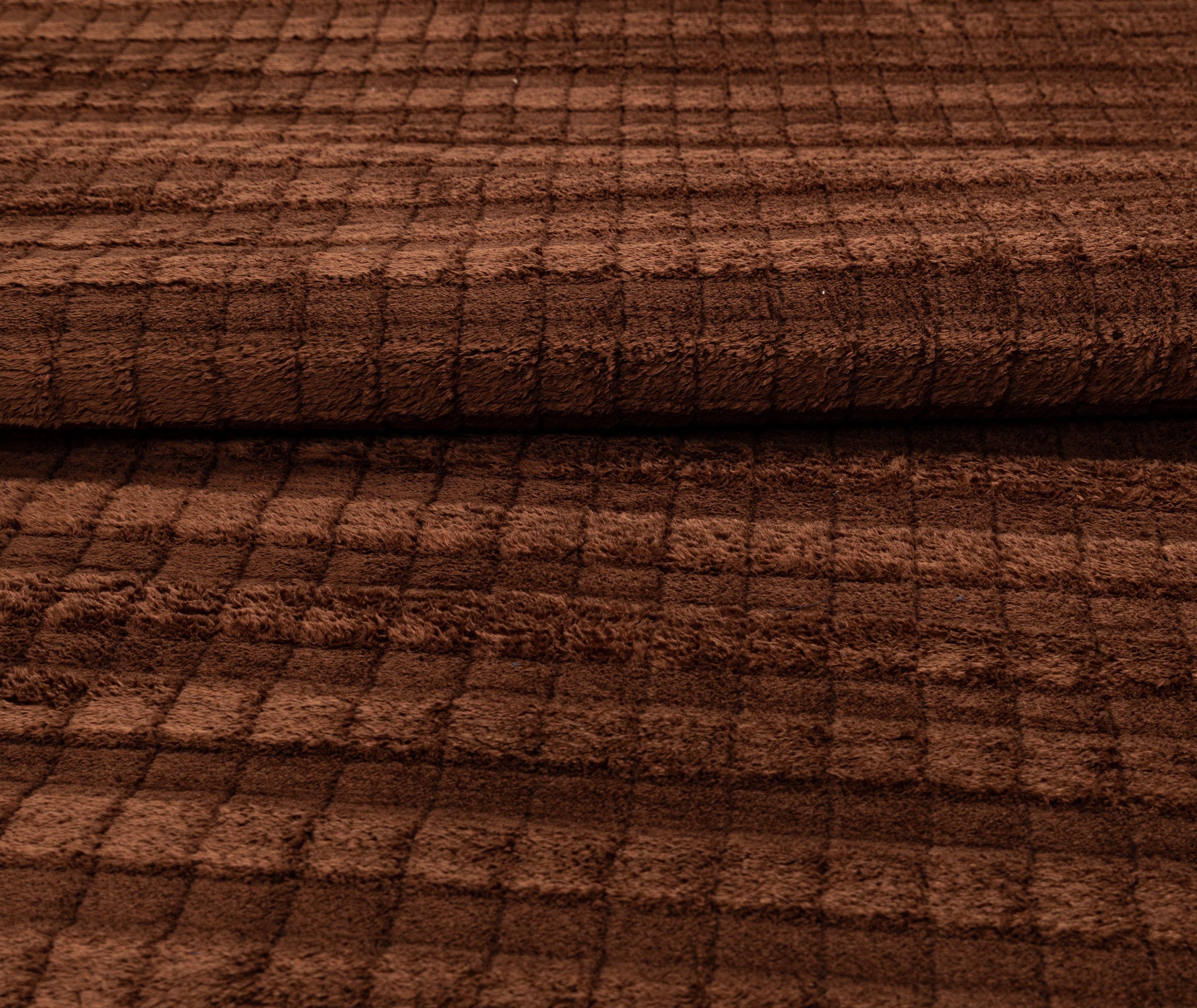 square velvet Brown
