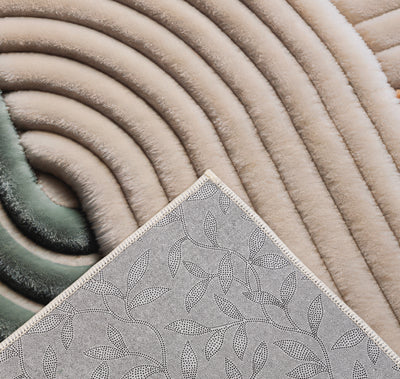Soft Waves - (Biege) 7D Digital Carpet Printed