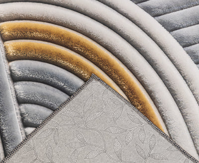 Soft Waves - (Dark Grey) 7D Digital Carpet Printed