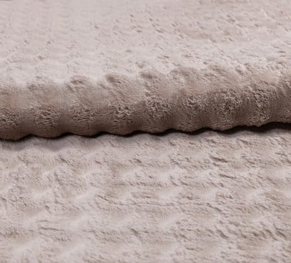 Velvet Pile Hallway Carpet Beige