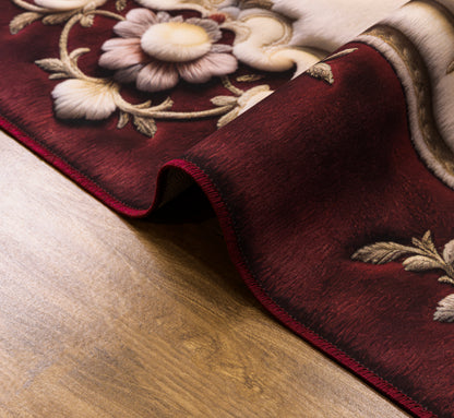 سجادة طباعة ديجيتال 7D - (بني × بيج) - Ribbon Weave
