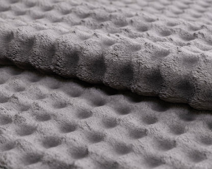 Velvet Piles Hallway Carpet Dark Grey