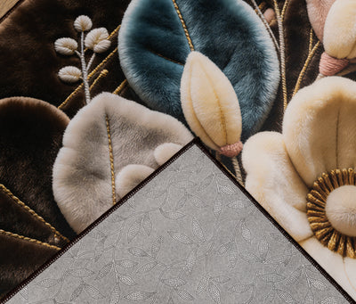 Magnolia - (Brown) 7D Digital Carpet Printed