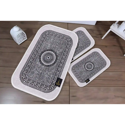 3d digital bathroom mat set