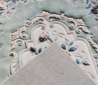 سجادة طباعة ديجيتال 7D - Rose Palace - (Mint)
