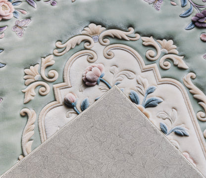 Rose Palace - (Mint) 7D Digital Carpet Printed