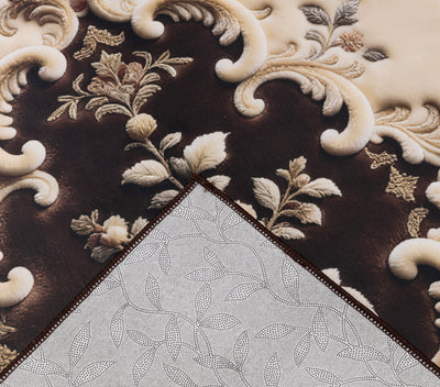 Classic Elegance - (Brown) 7D Digital Carpet Printed