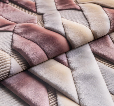 Modern Chevron - (Cashmere) 7D Digital Carpet Printed