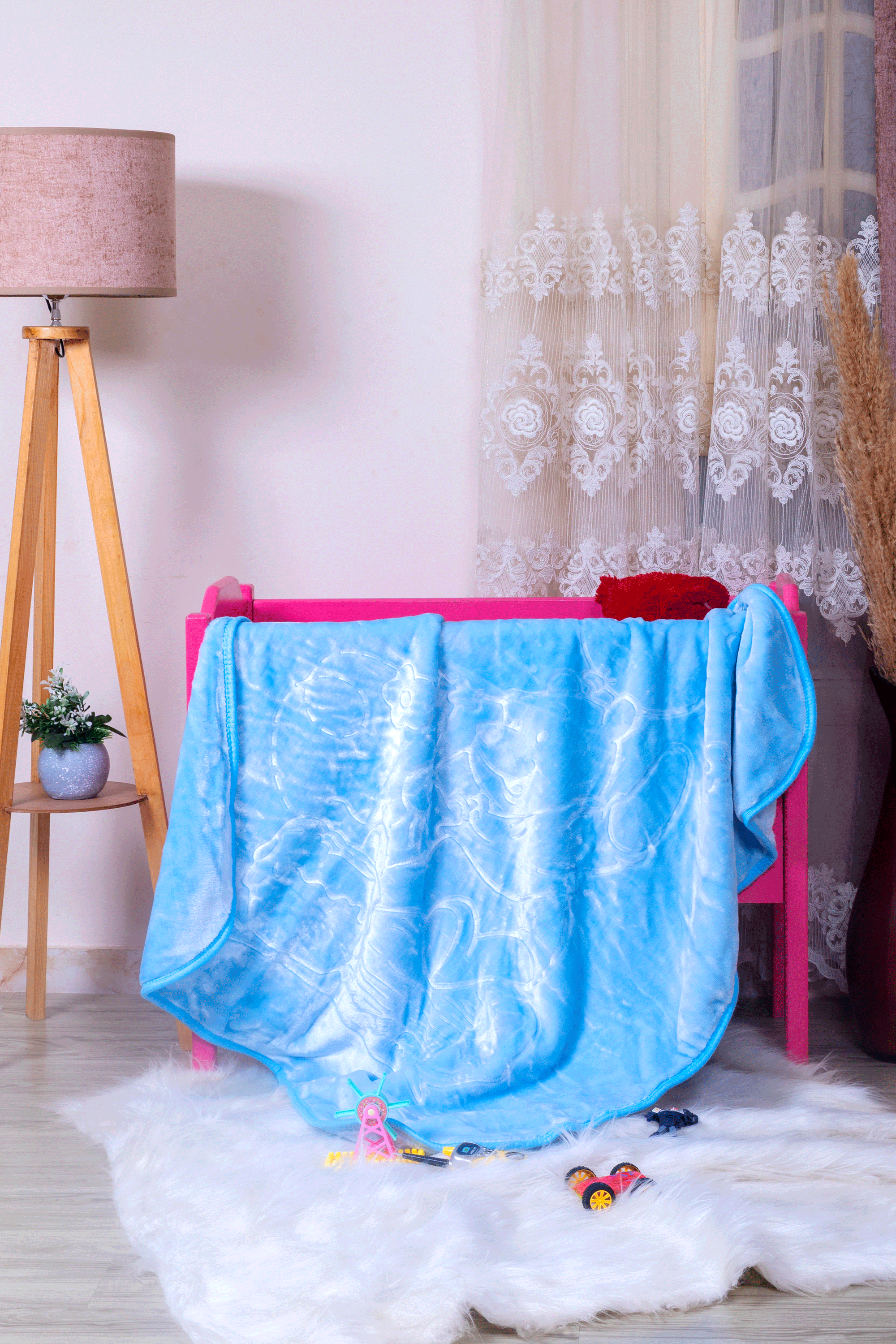 بطانية أطفال CozyNest (أزرق سماوي)