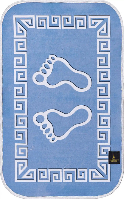 3D Digital Bathroom Mat Set Non Slip 3 Piece Bath Mat