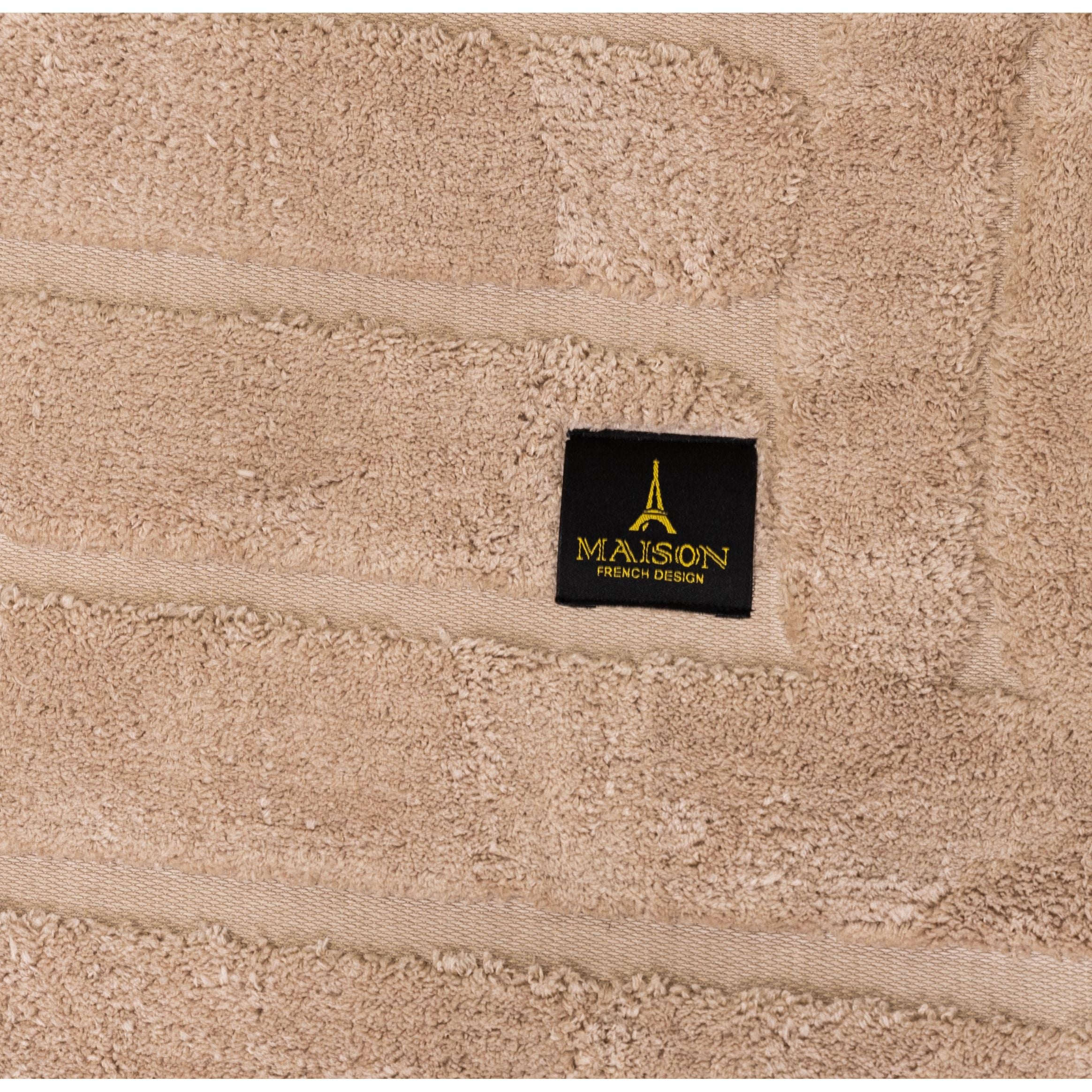 Elite Jacquard Corridor Carpet Modern Pattern (Beige)