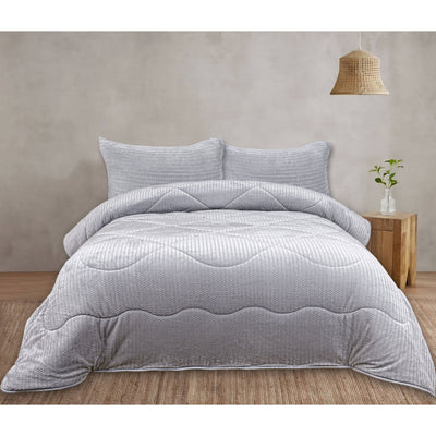 wavy lines quilt blanket cozy
