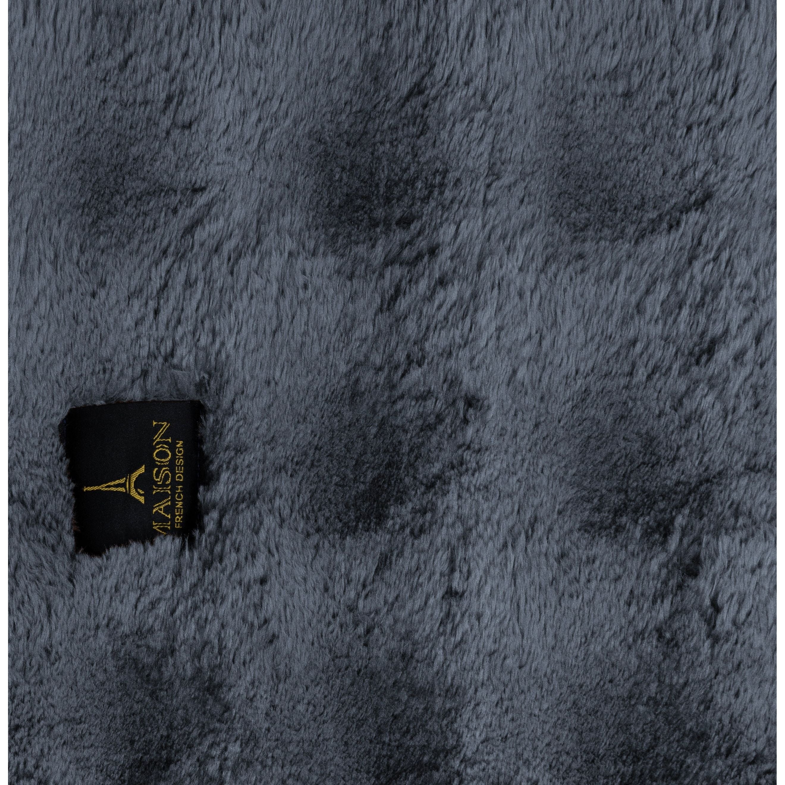 dark grey velvet pile carpet