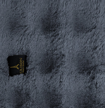 Velvet Pile Carpet Dark Grey