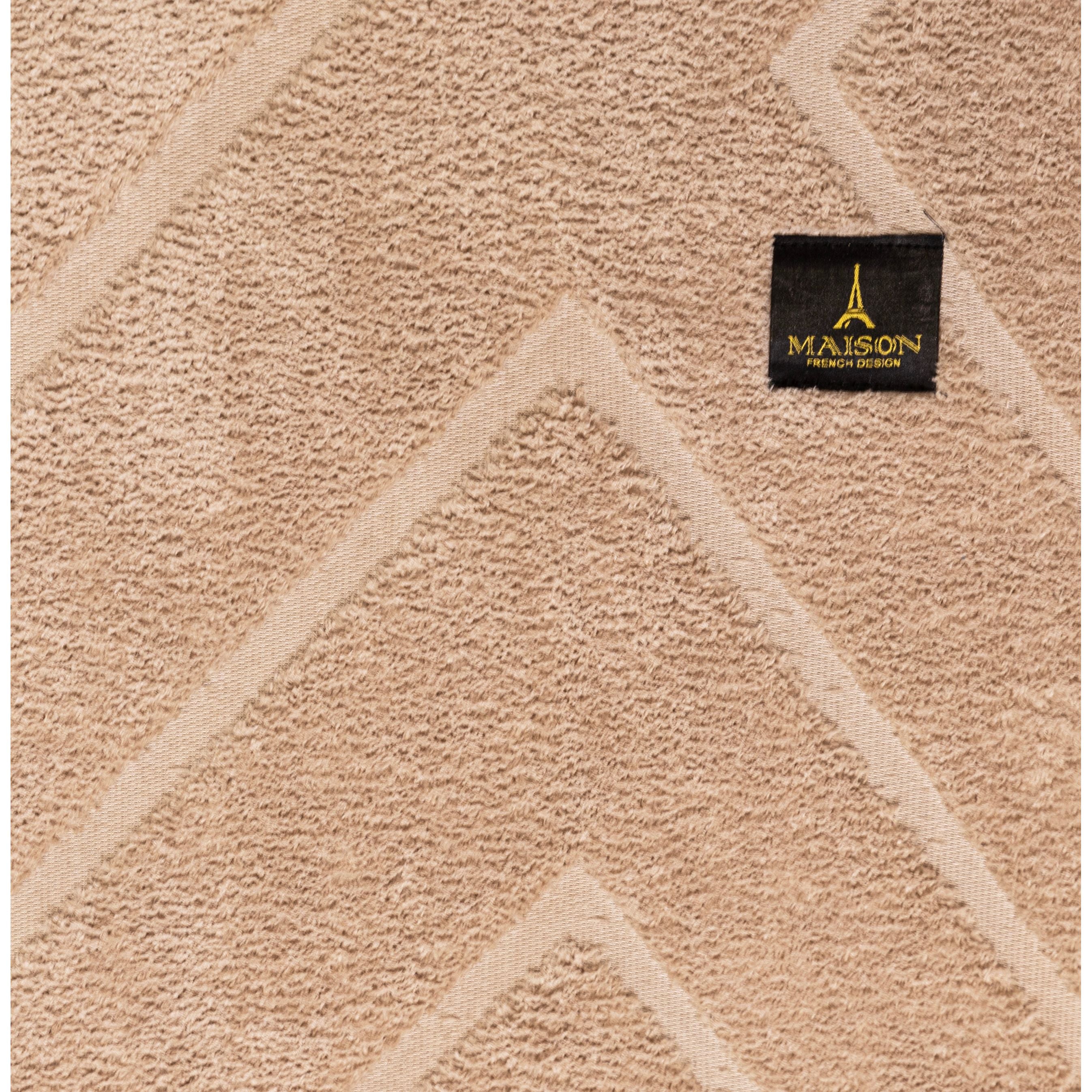 Elite Jacquard Corridor Carpet Geometric Pattern (Beige)