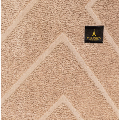 Elite Jacquard Corridor Carpet Geometric Pattern (Beige)