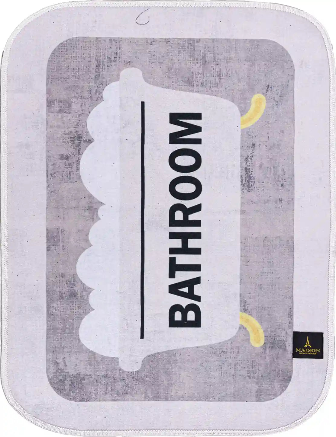 3D Digital Bathroom Mat Set Non Slip 3 Piece Bath Mat
