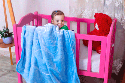 بطانية أطفال CozyNest (أزرق سماوي)