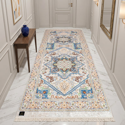 Elegant digital corridor carpet
