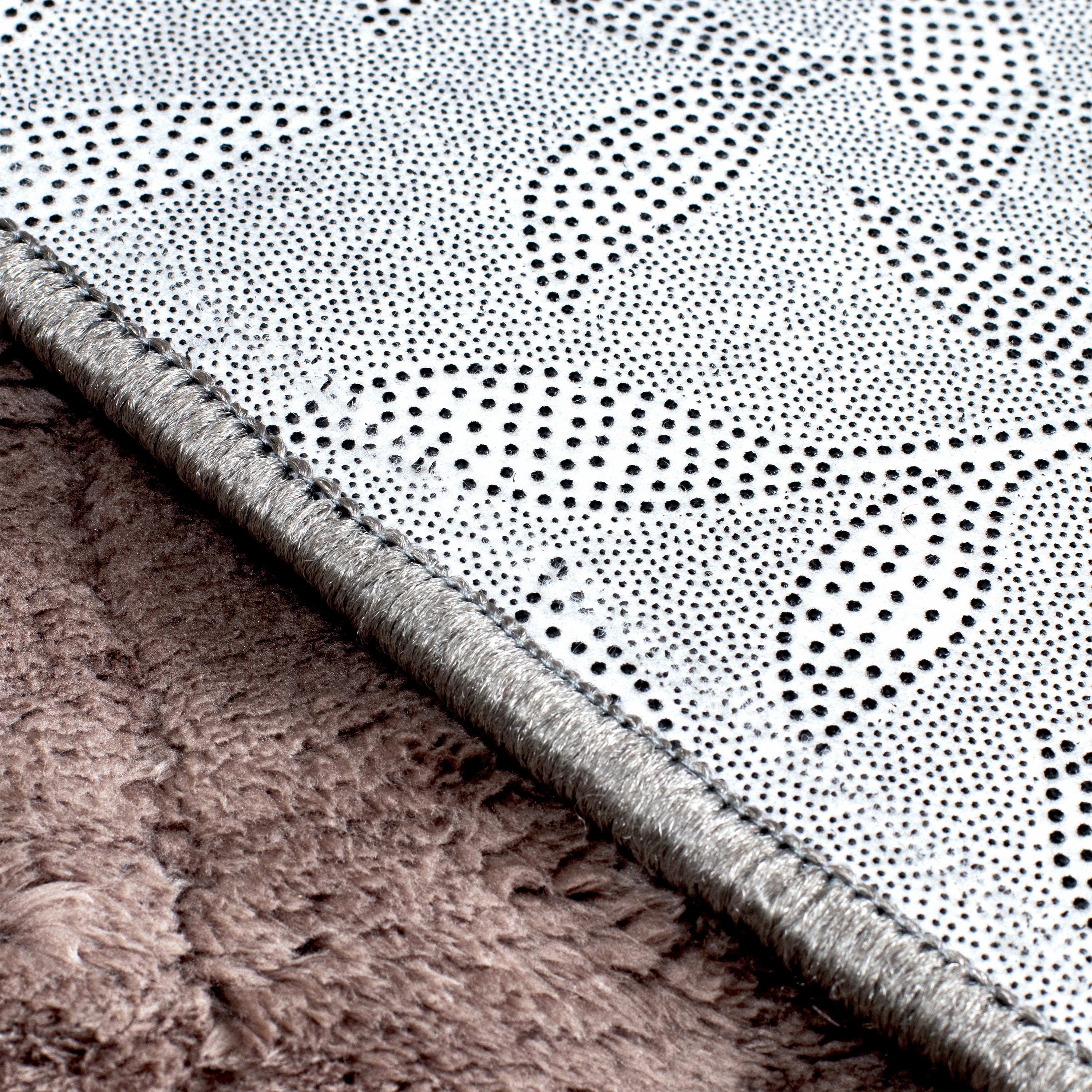 Square Velvet Rug - Gray