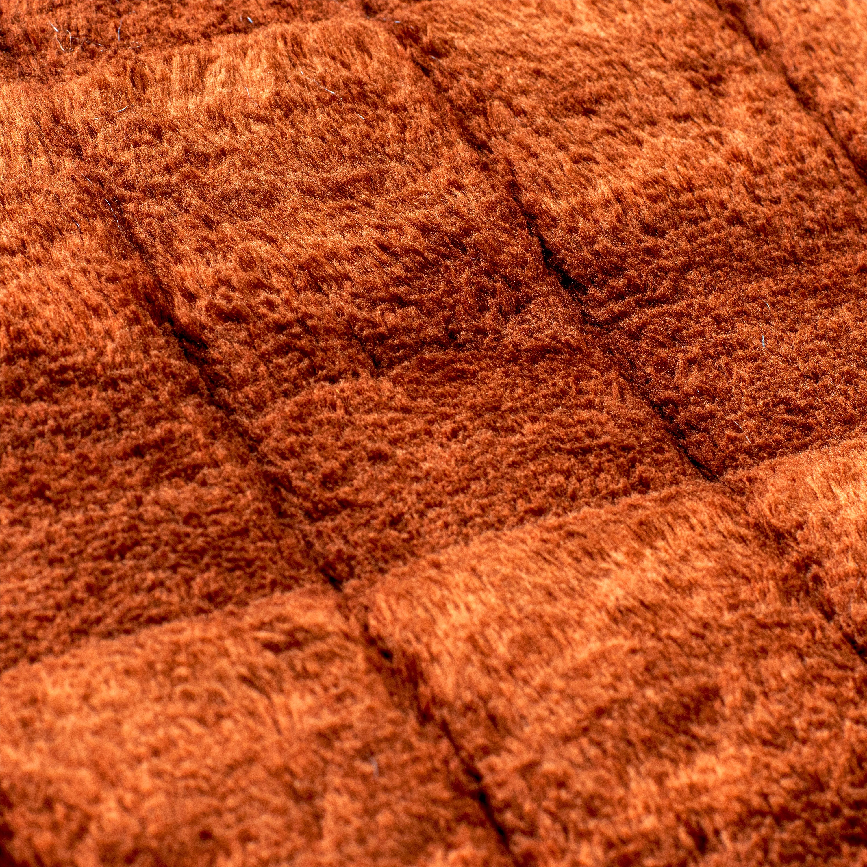 Square Velvet Rug - Brown