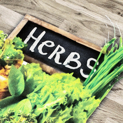 Fresh Herbs Digital Kitchen Mat 3D Print