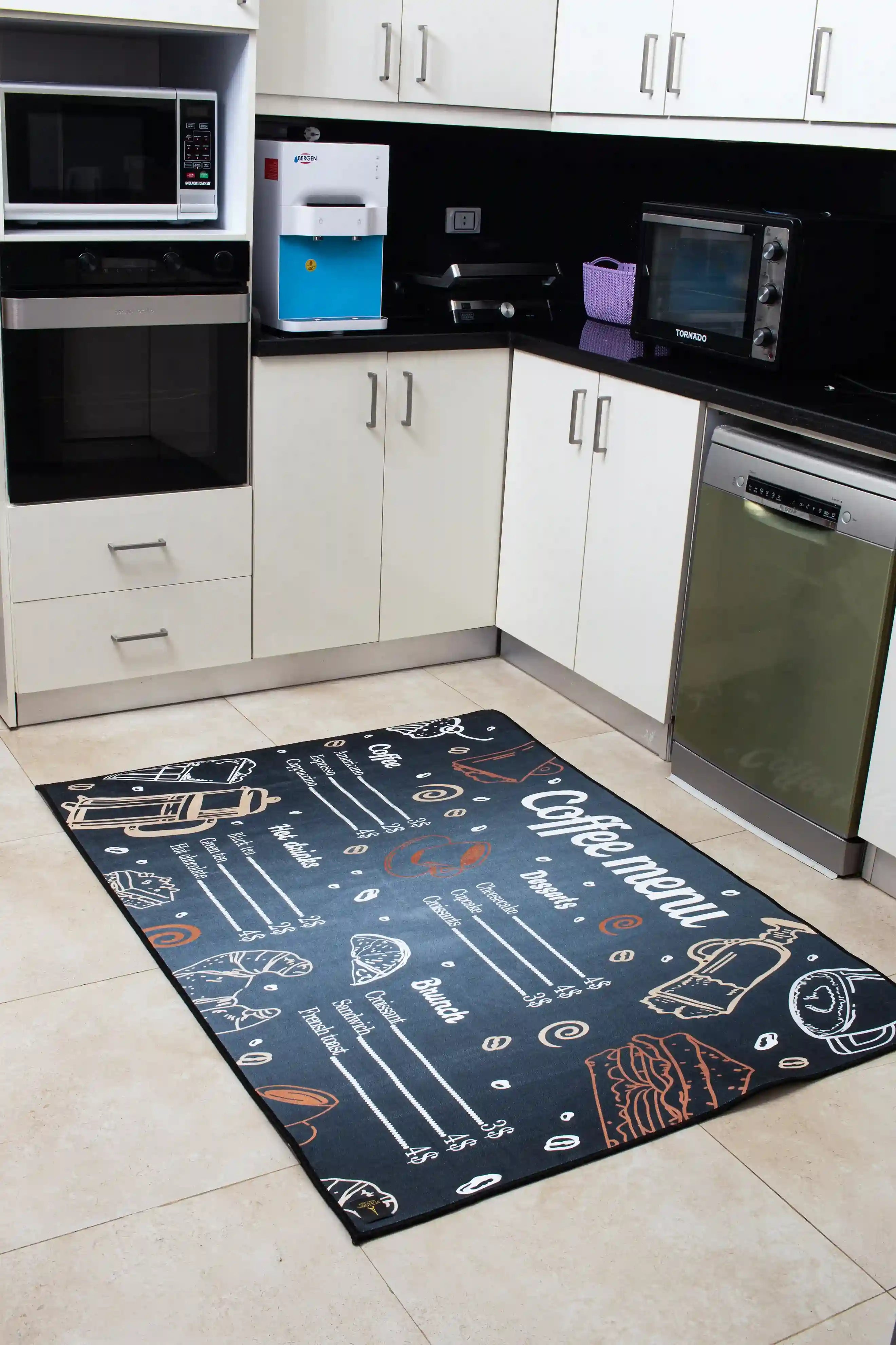 Coffee Corner Digital Kitchen Mat 3D