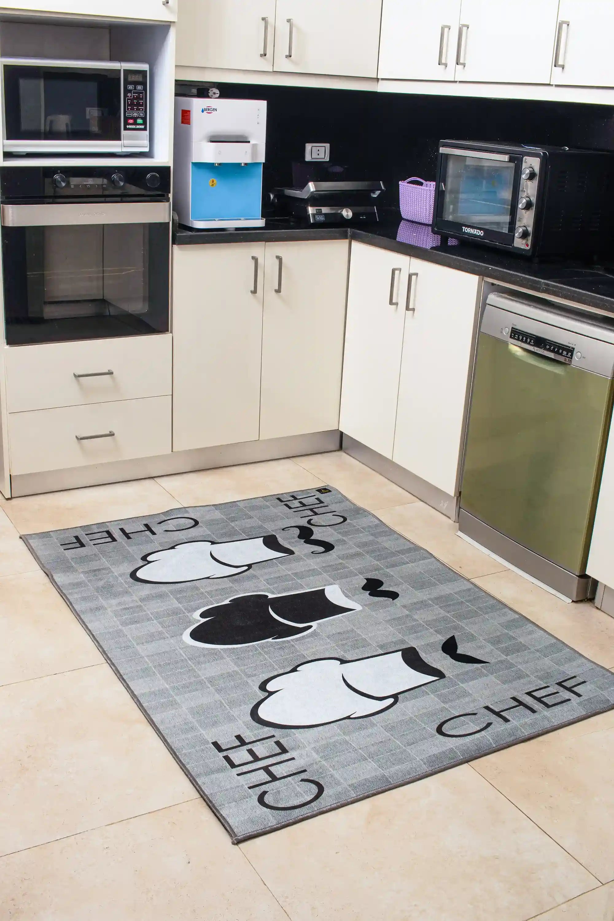 Chef Digital Kitchen Mat 3D Print