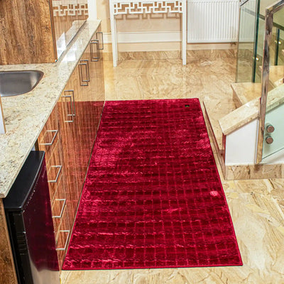 red velvet corridor carpet