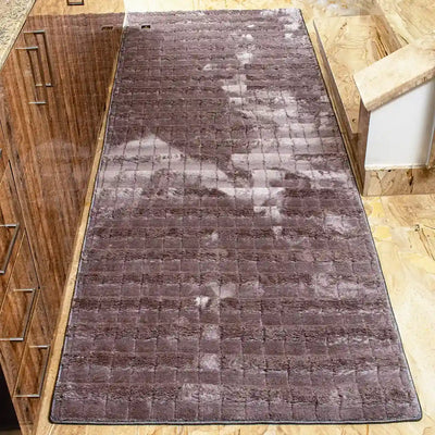square velvet gray carpet