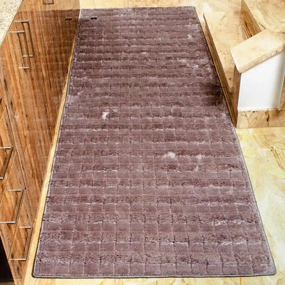 square velvet gray carpet