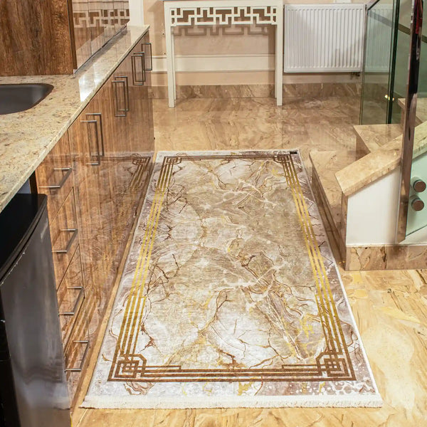 Golden Square digital corridor carpet