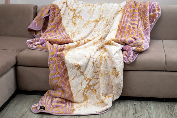Artistic Printed Blanket (Rose-Gold)