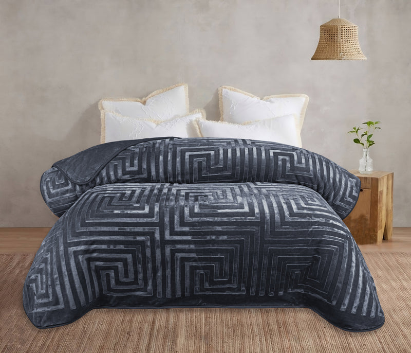 stylish embossed blanket soft