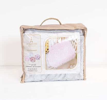 بطانية أطفال CozyNest (رمادي فاتح)