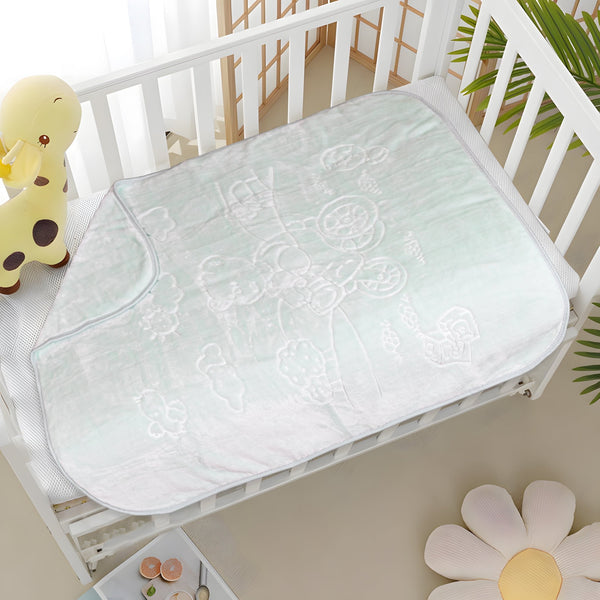 CozyNest Baby Blanket (mint green) - 140 cm x 110 cm