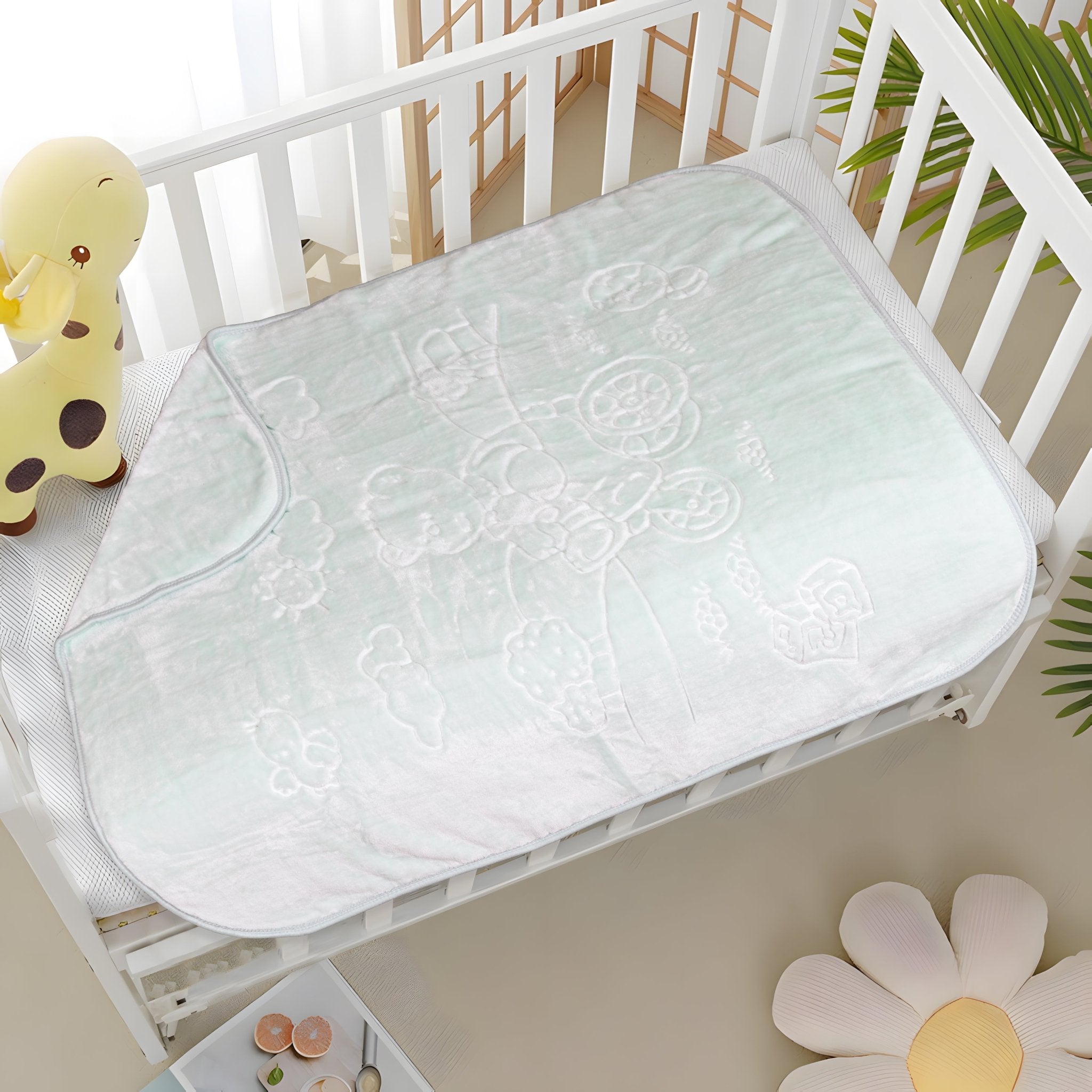 بطانية أطفال CozyNest (أخضر نعناعي)