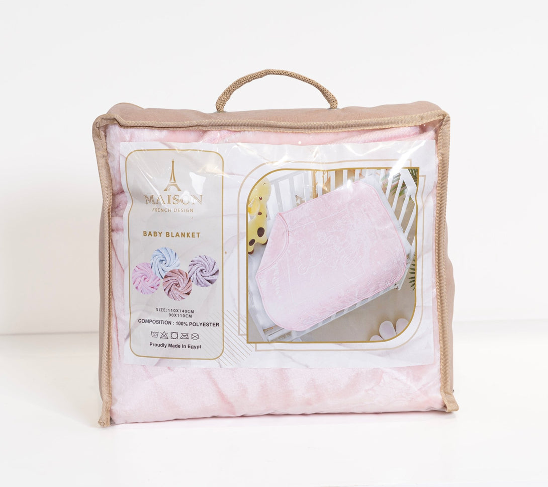 CozyNest Baby Blanket ( Pink) - La Maison