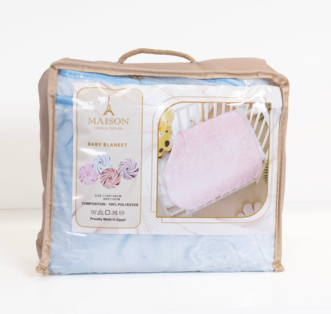 CozyNest Baby Blanket (Sky Blue) - La Maison