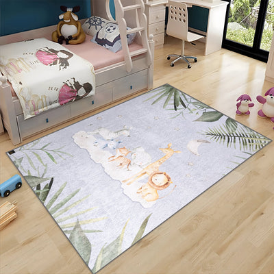 jungle animals rug soft