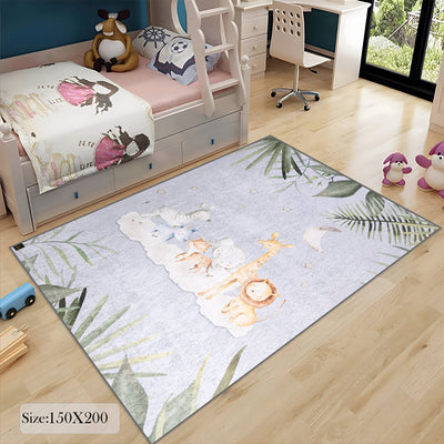jungle animals rug soft