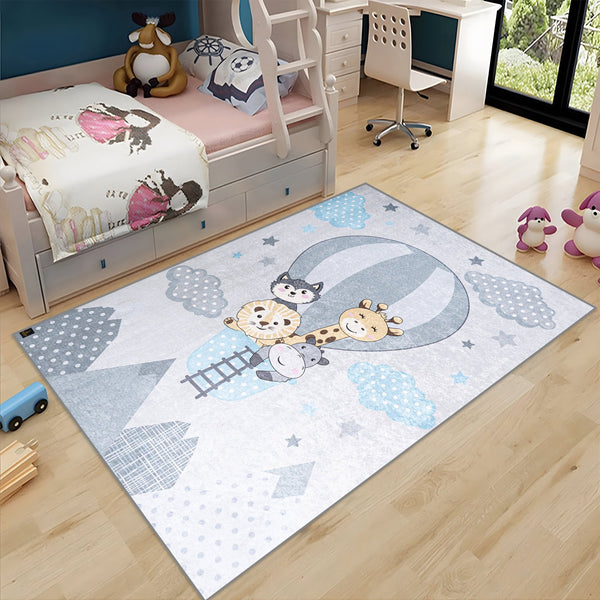 Cloud Balloon 3D Kids Carpet