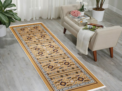 Classic Spirit (Yellow) digital corridor carpet