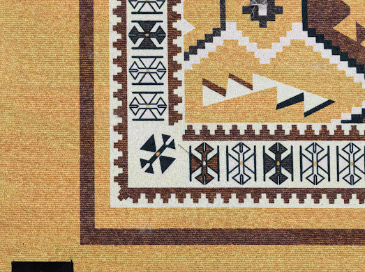 Classic Spirit (Yellow) digital corridor carpet