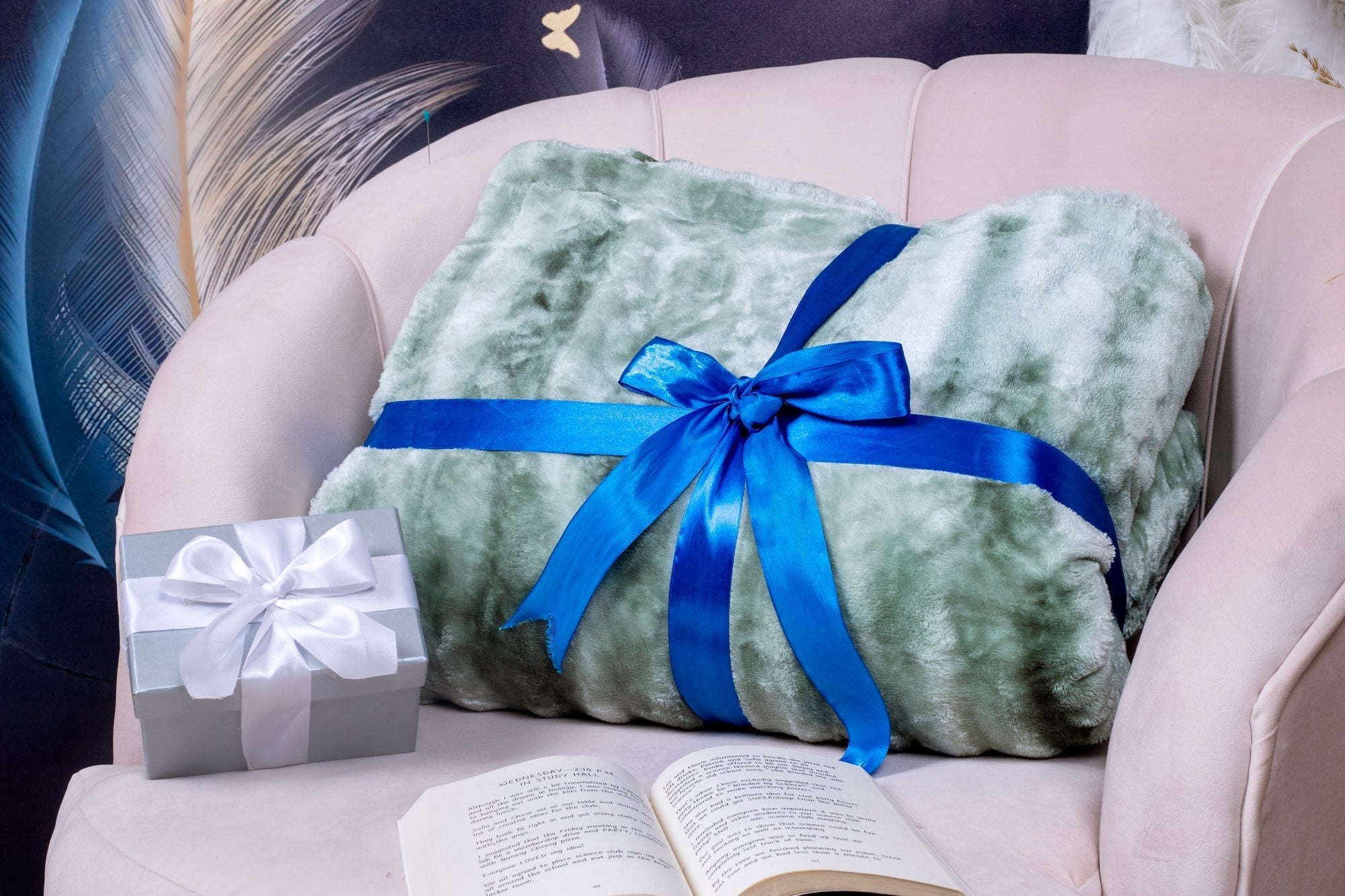 Sherpa Luxe Blanket (Mint Green)