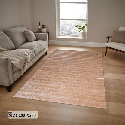 square velvet light brown  carpet