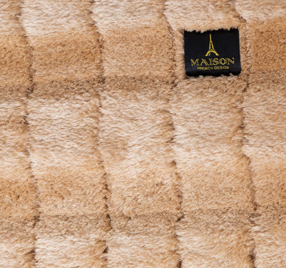square velvet light brown  carpet
