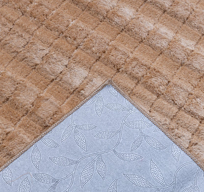 square velvet light brown  carpet
