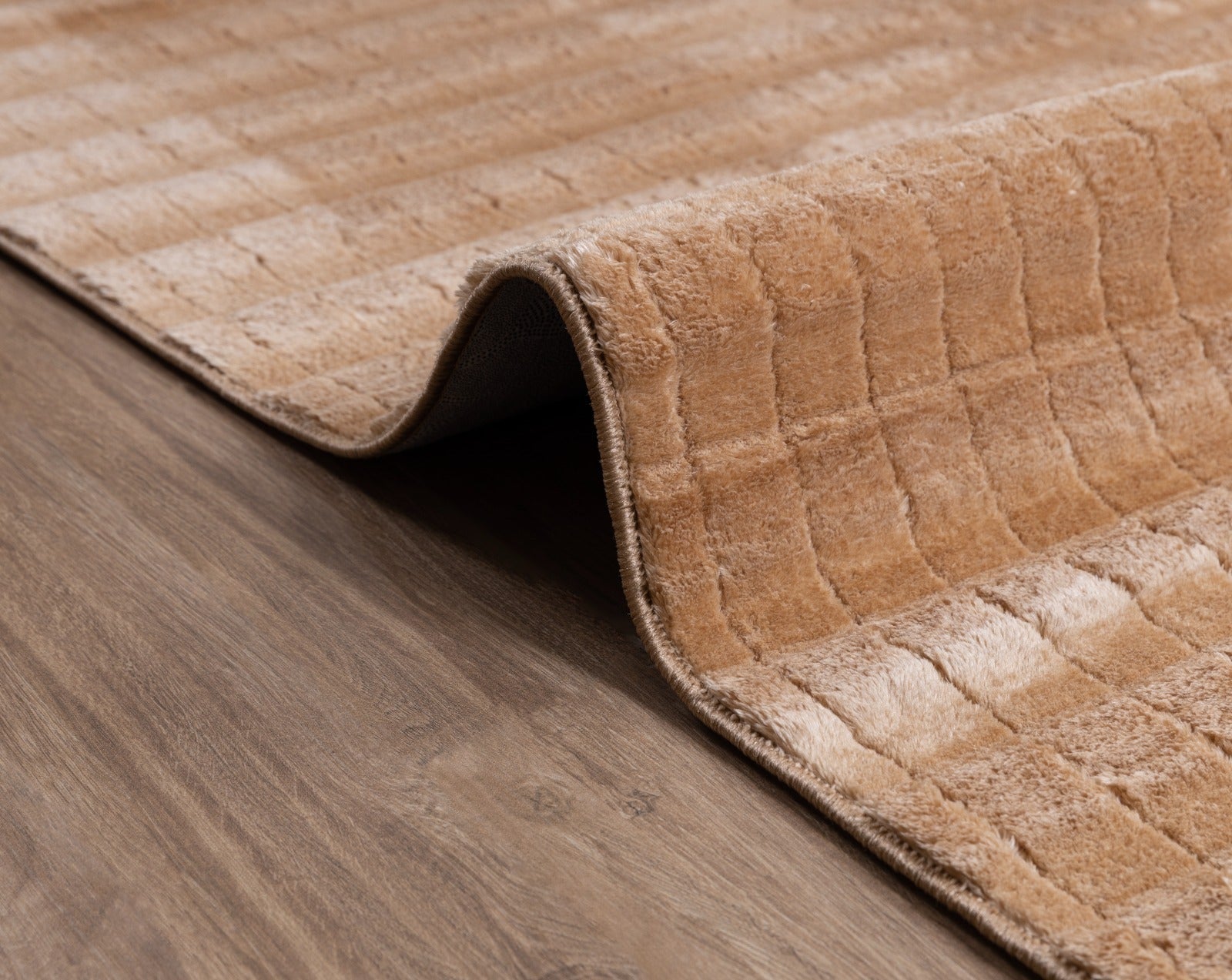 square velvet light brown  carpet